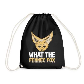 What the Fennec Fox owner Fennec Foxes - Drawstring Bag - black - Front