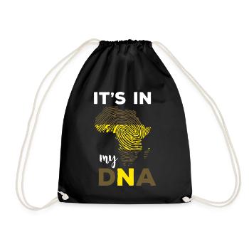 Its In My DNA Black History Month African Roots - Drawstring Bag - black - Front