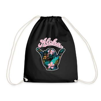 6 Aloha Shaka - Sac de sport léger - noir - Devant