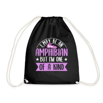 Axolotl Amphibiens Salamandres mignonnes axolotl - Sac de sport léger - noir - Devant