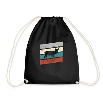 Hirsch Rétro - Sac de sport léger - noir - Devant
