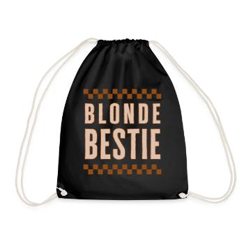 Chemise de l’amitié, Blonde Bestie Joli Tee, Sœurs - Sac de sport léger - noir - Devant