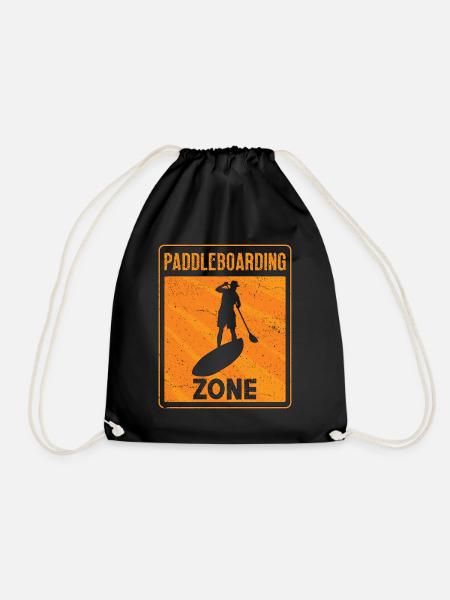 Stand Up Paddle Paddleboarding Zone Water Sports - Turnbeutel - Schwarz