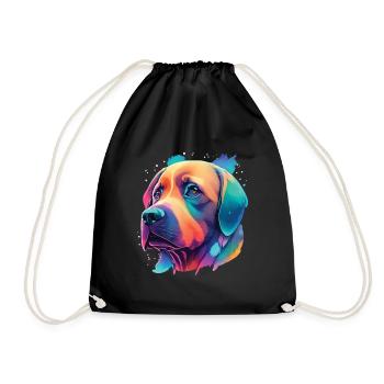Labrador Hund ultimatives Hundeliebhaber Design - Turnbeutel - Schwarz - Vorne