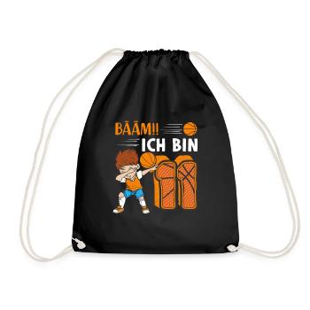 11. Geburtstag Basketball 11 Jahre Basketballer - Turnbeutel - Schwarz - Vorne