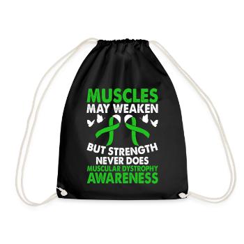 Mois de la sensibilisation à la dystrophie musculaire - Sac de sport léger - noir - Devant