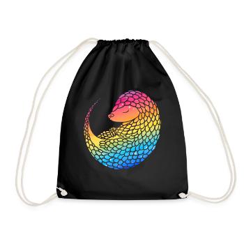 Pangolins panachés propriétaires pangolins - Sac de sport léger - noir - Devant