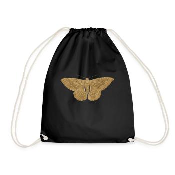 Fairy Shirt, Fairycore Luna Moths Vintage Grunge - Drawstring Bag - black - Front
