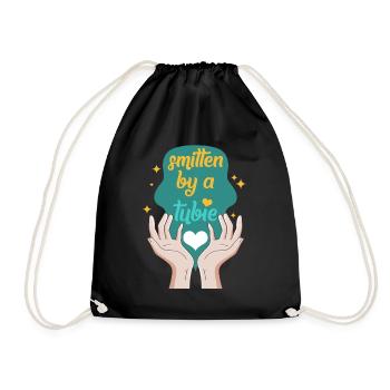 Chemise de sensibilisation à la sonde d’alimentation, frappée par un tubie - Sac de sport léger - noir - Devant