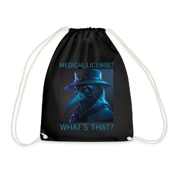 Doctor, Physician, Medical Student, Graduation - Drawstring Bag - black - Front