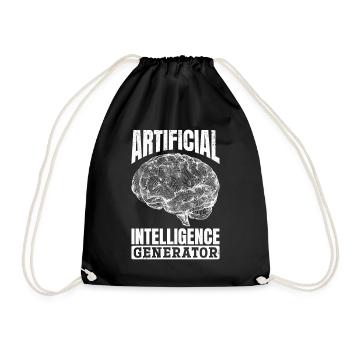 Artificial Intelligence Generator - Turnbeutel - Schwarz - Vorne
