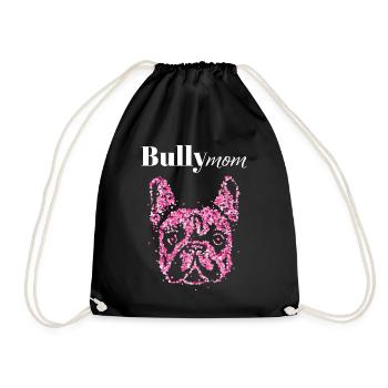 Bully Mom Dresseur de chiens bouledogue français - Sac de sport léger - noir - Devant