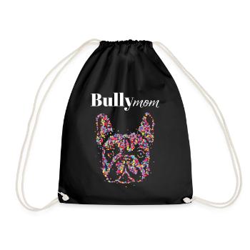 Bully Maman Bouledogue Français Chien Amoureux - Sac de sport léger - noir - Devant