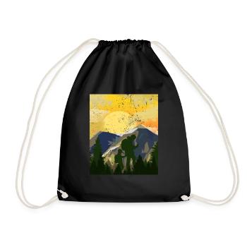 Montagnes de géocachette Father Son - Geocaching Geocacher - Sac de sport léger - noir - Devant