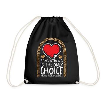 Chemise de sensibilisation à la sonde d’alimentation, être fort est le - Sac de sport léger - noir - Devant