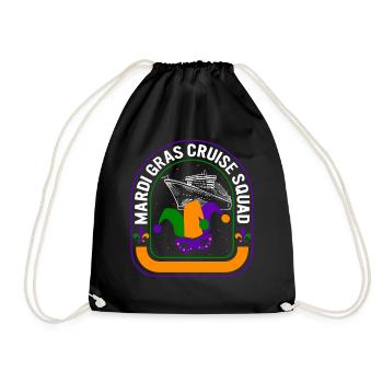 Chemise Mardi Gras Fleur De Lis, Équipe de croisière - Sac de sport léger - noir - Devant