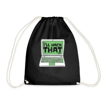 Je vais pirater ce renifleur d’ingénierie sociale - Sac de sport léger - noir - Devant