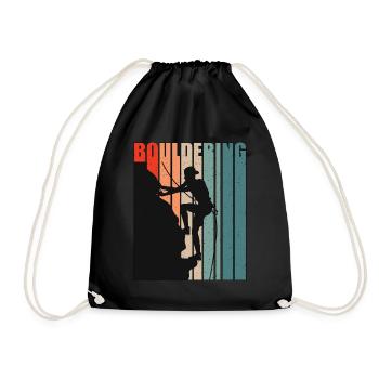 Indoor Climbing Bouldering Sport Climbing Climber - Turnbeutel - Schwarz - Vorne