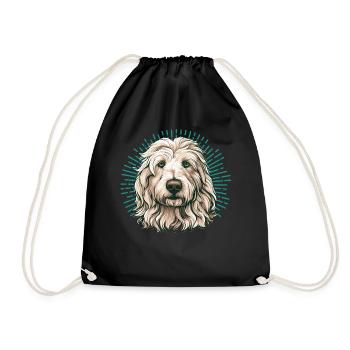 Maremma Abruzzo German Shepherd Maremmano Abruzzese - Drawstring Bag - black - Front