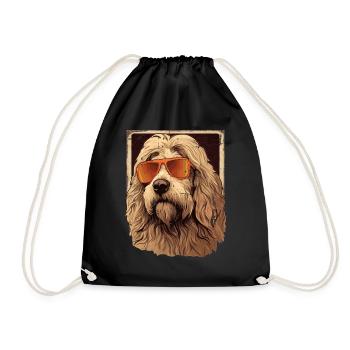 Maremma Abruzzo Shepherd Dog Maremmano Abruzzese - Drawstring Bag - black - Front