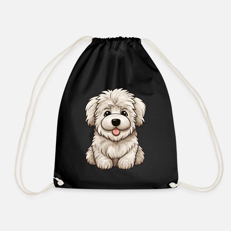 Maremmano Abruzzese Hund Kawaii Maremmen - Turnbeutel - Schwarz