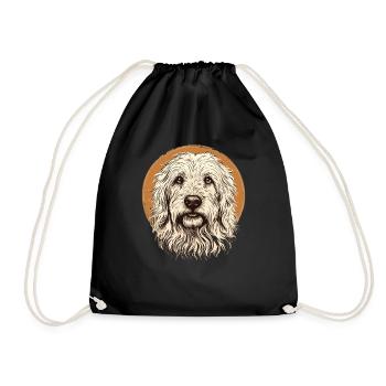 Maremma Abruzzo German Shepherd Maremmano Abruzzese - Drawstring Bag - black - Front
