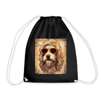 Maremmano Abruzzese German Shepherd - Drawstring Bag - black - Front