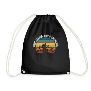Géocachette et éducation des enfants - Geocaching - Sac de sport léger - noir - Devant