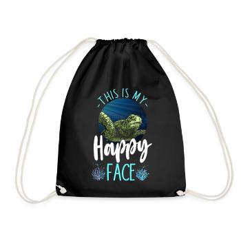 tortue de mer c’est mon - Sac de sport léger - noir - Devant