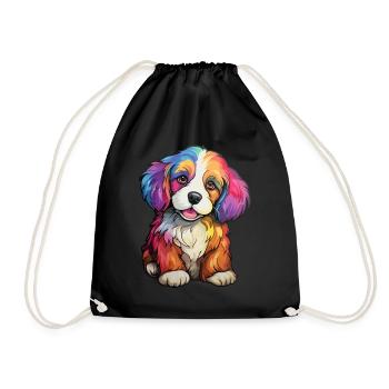 Puppy Dog Arc-en-ciel - Sac de sport léger - noir - Devant