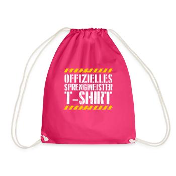 Offizieller Sprengmeister - Turnbeutel - Fuchsia - Vorne