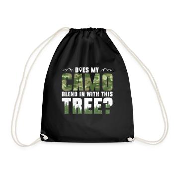 Mon camouflage convient-il à cet arbre? - Géocaching - Sac de sport léger - noir - Devant