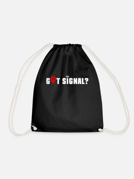 Haben Sie ein Signal? - Geocaching Geocacher - Turnbeutel - Schwarz