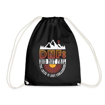 DNF: N’a pas échoué - Geocaching Geocacher - Sac de sport léger - noir - Devant