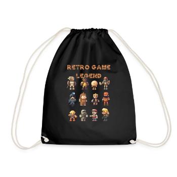 Légendes du jeu rétro - Sac de sport léger - noir - Devant