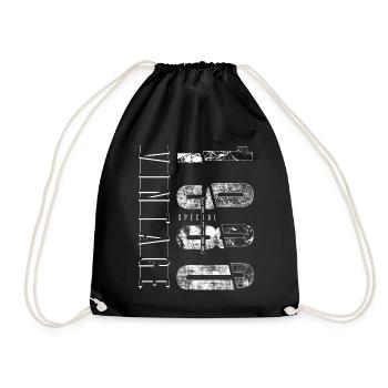 Vintage 1980 Special Edition Year of birth 1980 - Drawstring Bag - black - Front