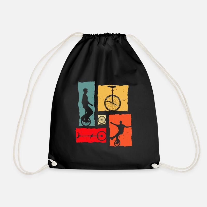 Rétro monocycle - Sac de sport léger - noir