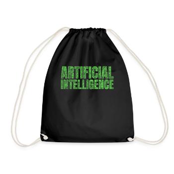 Machine Learning Artificial Intelligence - Turnbeutel - Schwarz - Vorne