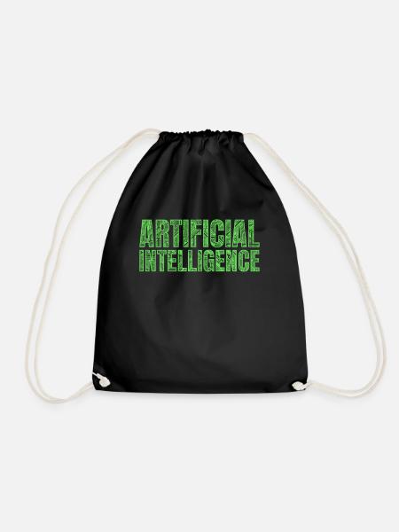Machine Learning Artificial Intelligence - Turnbeutel - Schwarz