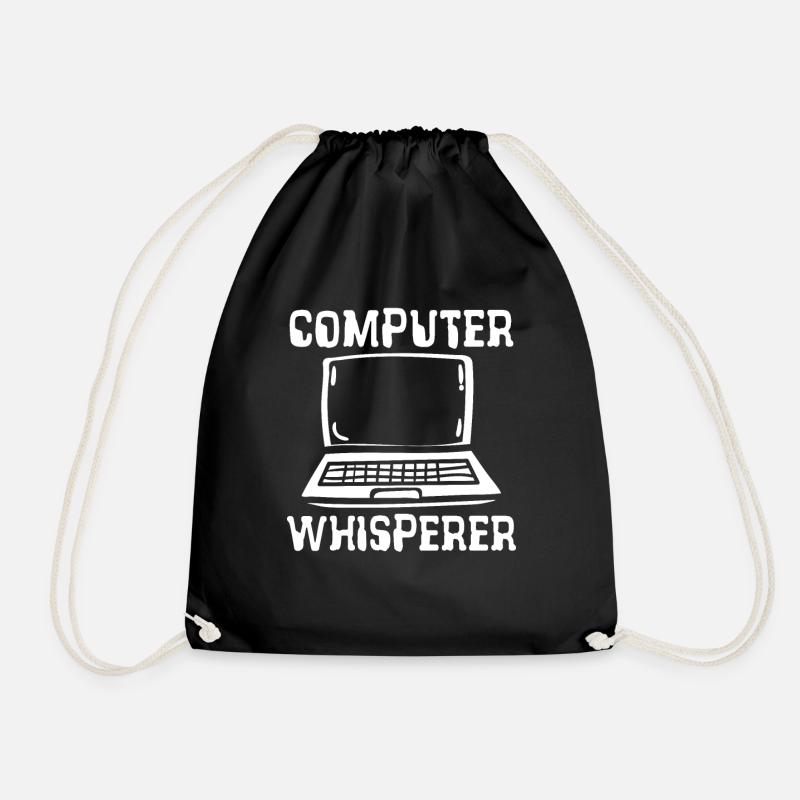 Computer whisperer - Turnbeutel - Schwarz