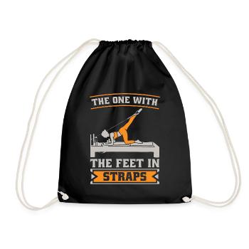 Pilates The One With The Feet In Straps Reformer - Turnbeutel - Schwarz - Vorne