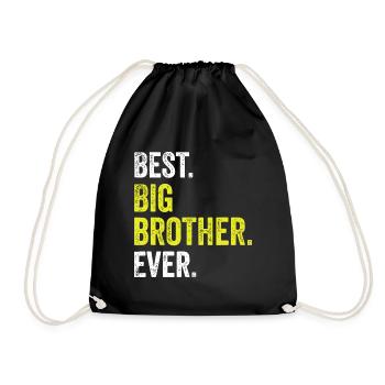Adulte frère aîné frère meilleur grand frère de tous les temps - Sac de sport léger - noir - Devant