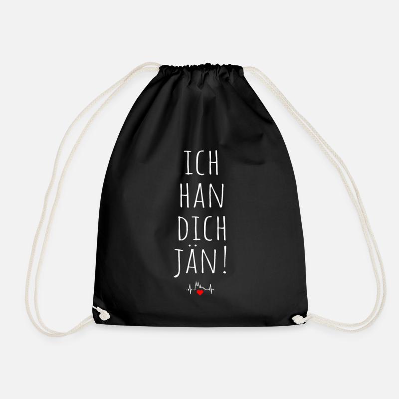 Ich Han Dich Jän Kölsch Kölle Kölner Karneval Köln - Turnbeutel - Schwarz