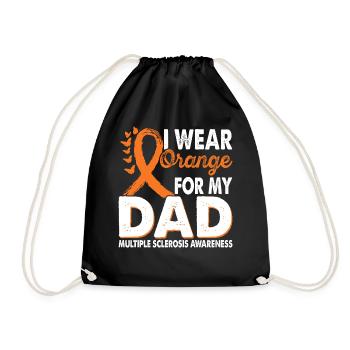 Wear orange for the month of the - Drawstring Bag - black - Front