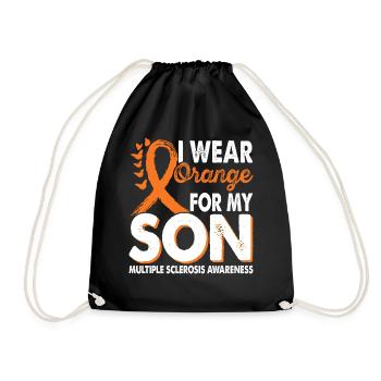 Wear orange for the month of the - Drawstring Bag - black - Front