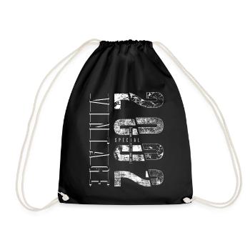 Vintage 2002 Special Edition Year of birth 2002 - Drawstring Bag - black - Front