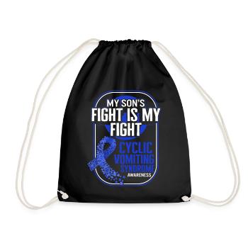 Chemise du syndrome des vomissements cycliques, le combat de mon fils est - Sac de sport léger - noir - Devant