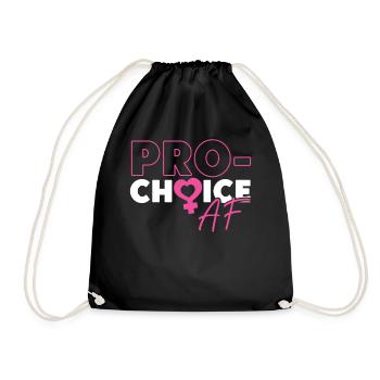 Féministe pro-choix af - Sac de sport léger - noir - Devant
