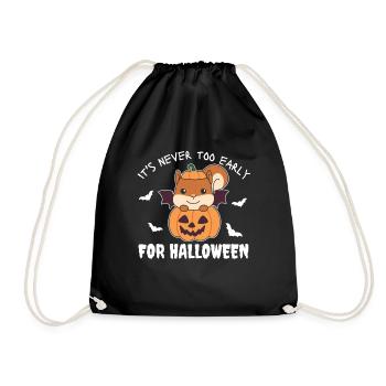 Squirrels it's never too early for Halloween - Drawstring Bag - black - Front