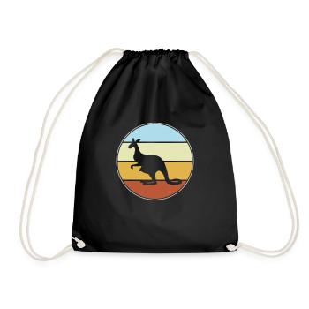 Kangourou Rétro - Sac de sport léger - noir - Devant